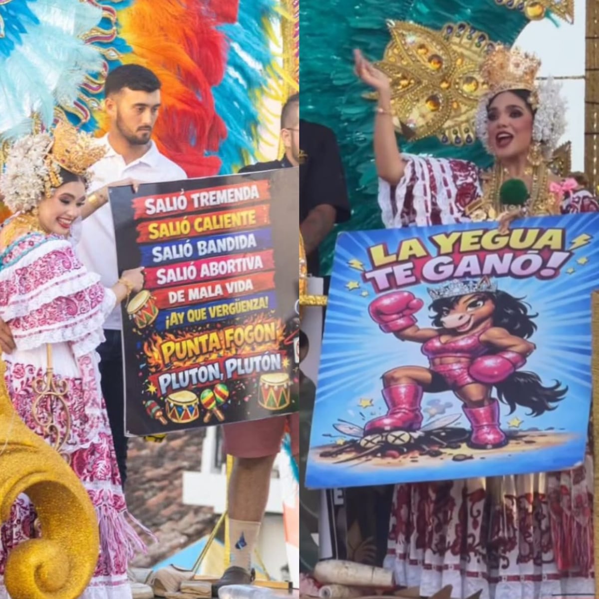 ¡Se prendió el rancho! Reinas de Las Tablas se sacaron los trapitos en topón