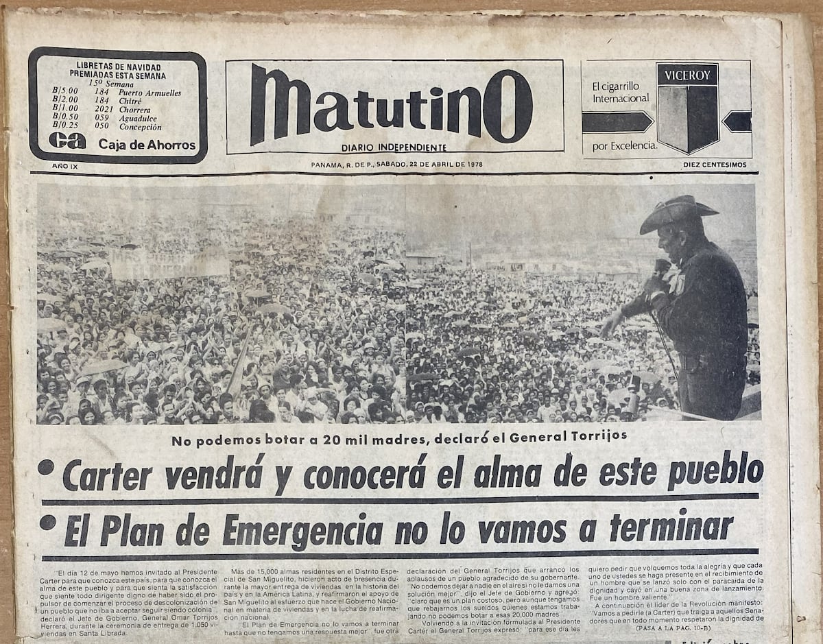 Niños quemando tratados y senadores en los baños: ¿cómo se aprobaron los Torrijos-Carter?