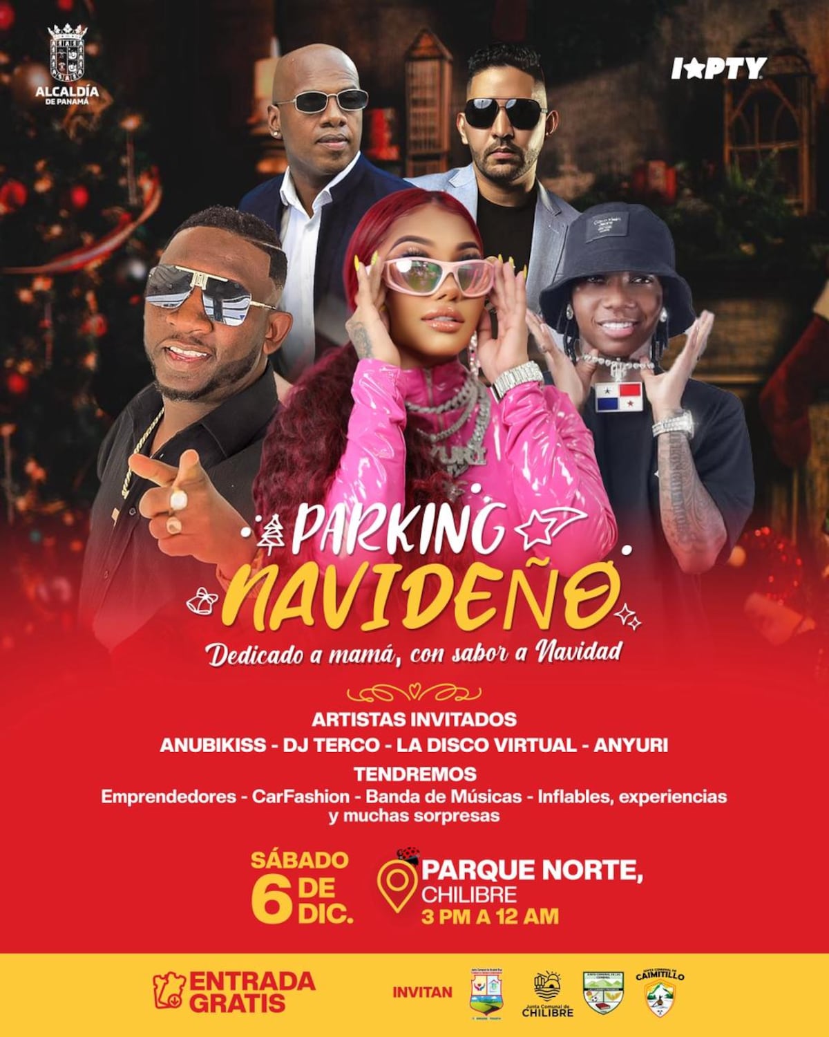 Parking Navideño gratis se toma Chilibre hoy para festejar a las mamás