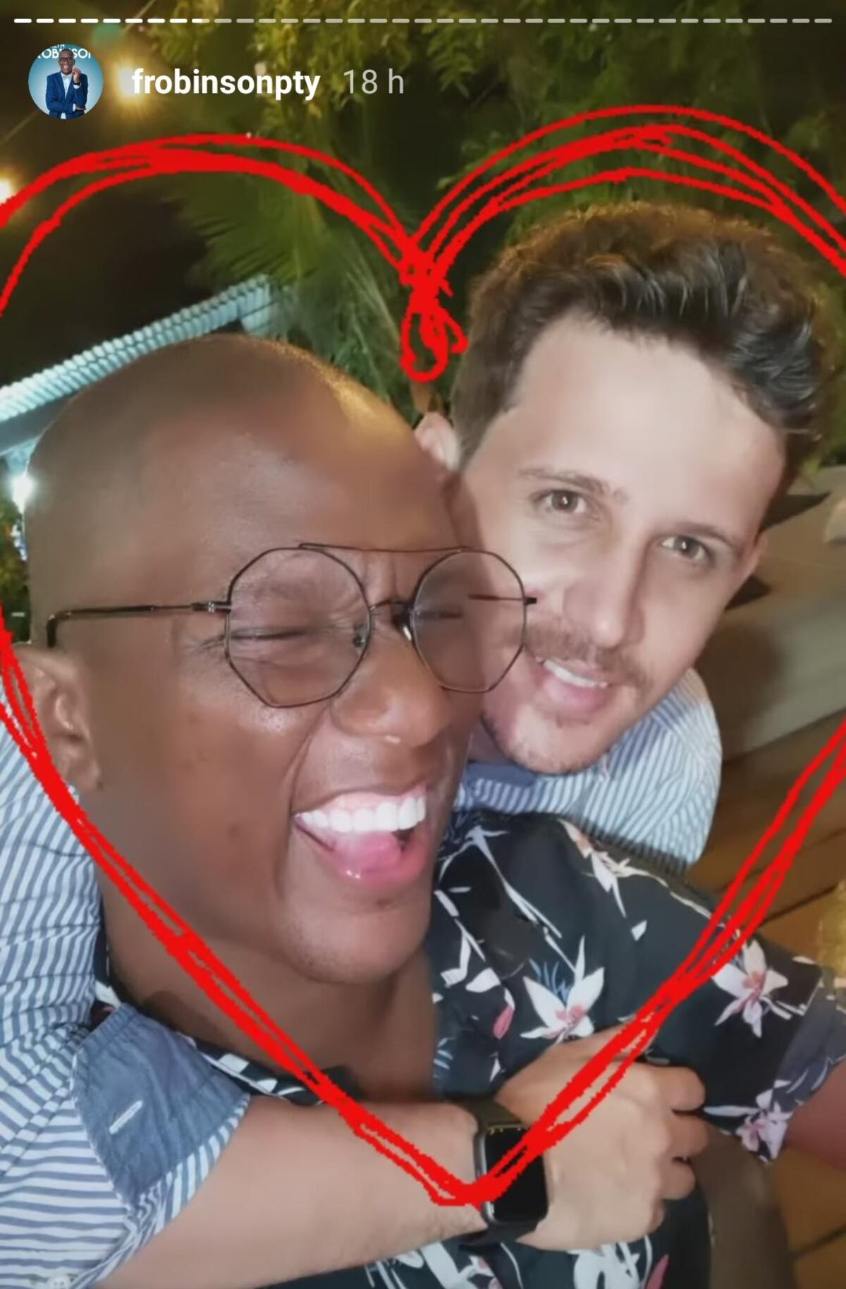 Franklyn Robinson muestra su burbuja familiar +Fotos