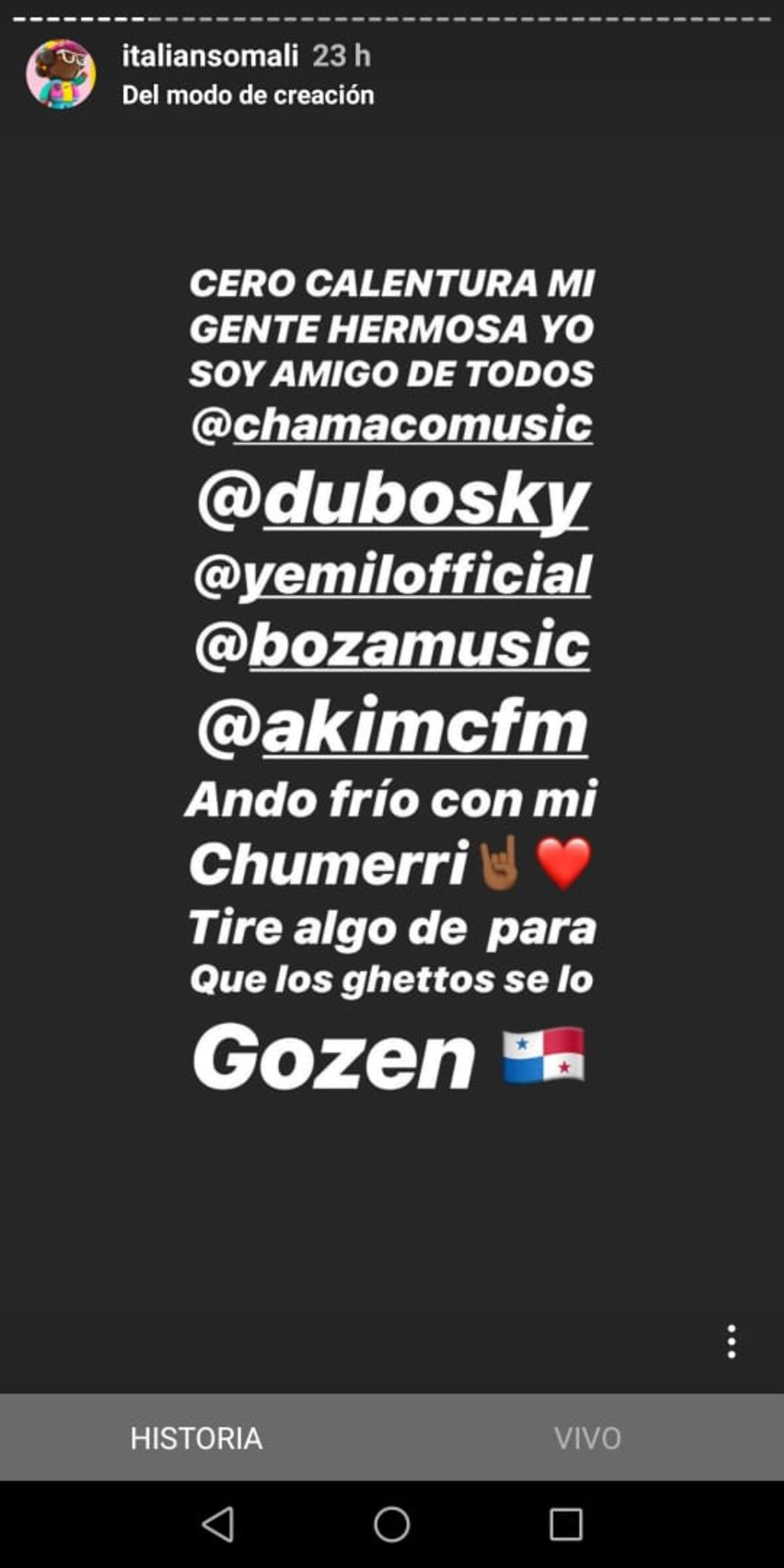 Paren firme. Dubosky responde con ‘Correctivo’ y bandera roja de Irán a Akim, Chamaco y El Boza