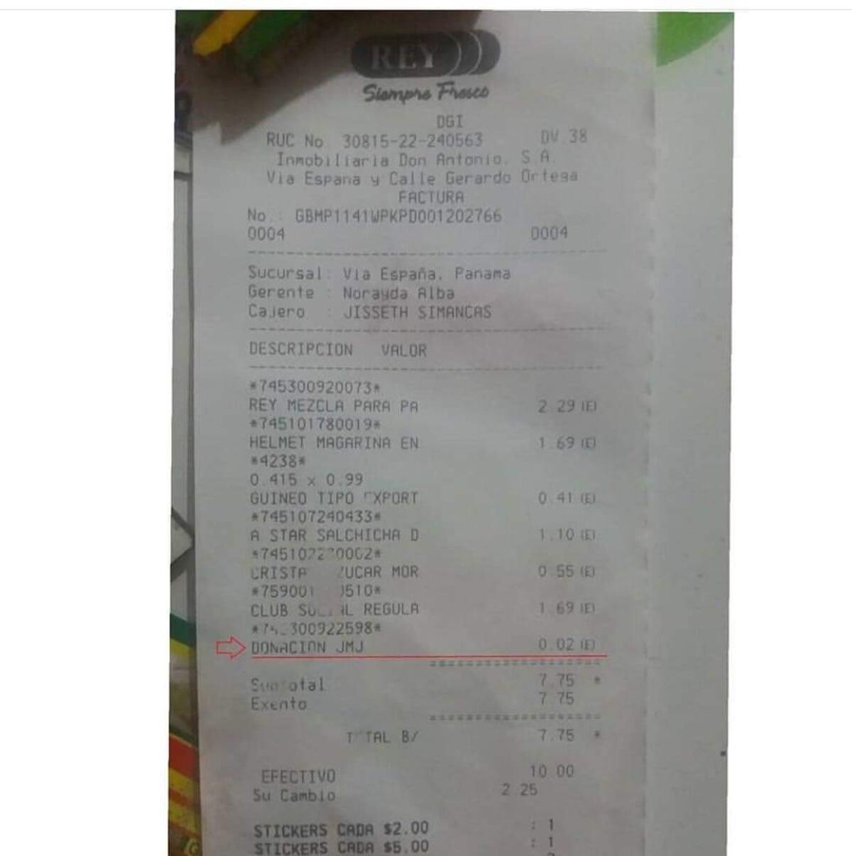 La Jornada Mundial de la Juventud de Panamá aclara donación en Grupo Rey