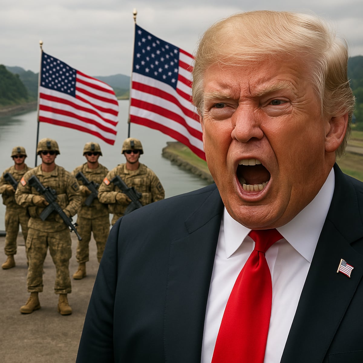 Trump saca pecho y dice que gringos ya están metidos en Panamá para cuidar el Canal