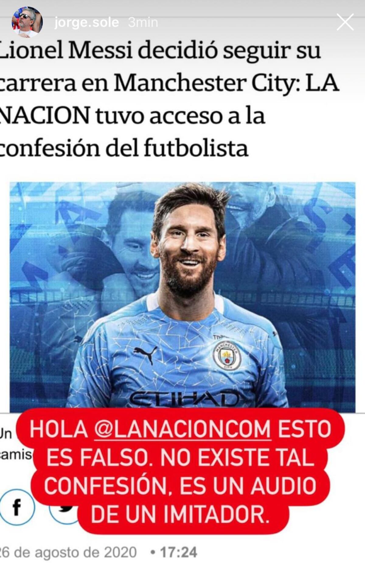 Papá de Messi rompe el silencio y muestra su indignación