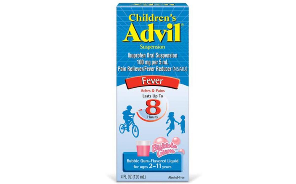 Retiran del mercado un lote de Advil para niños con sabor a chicle