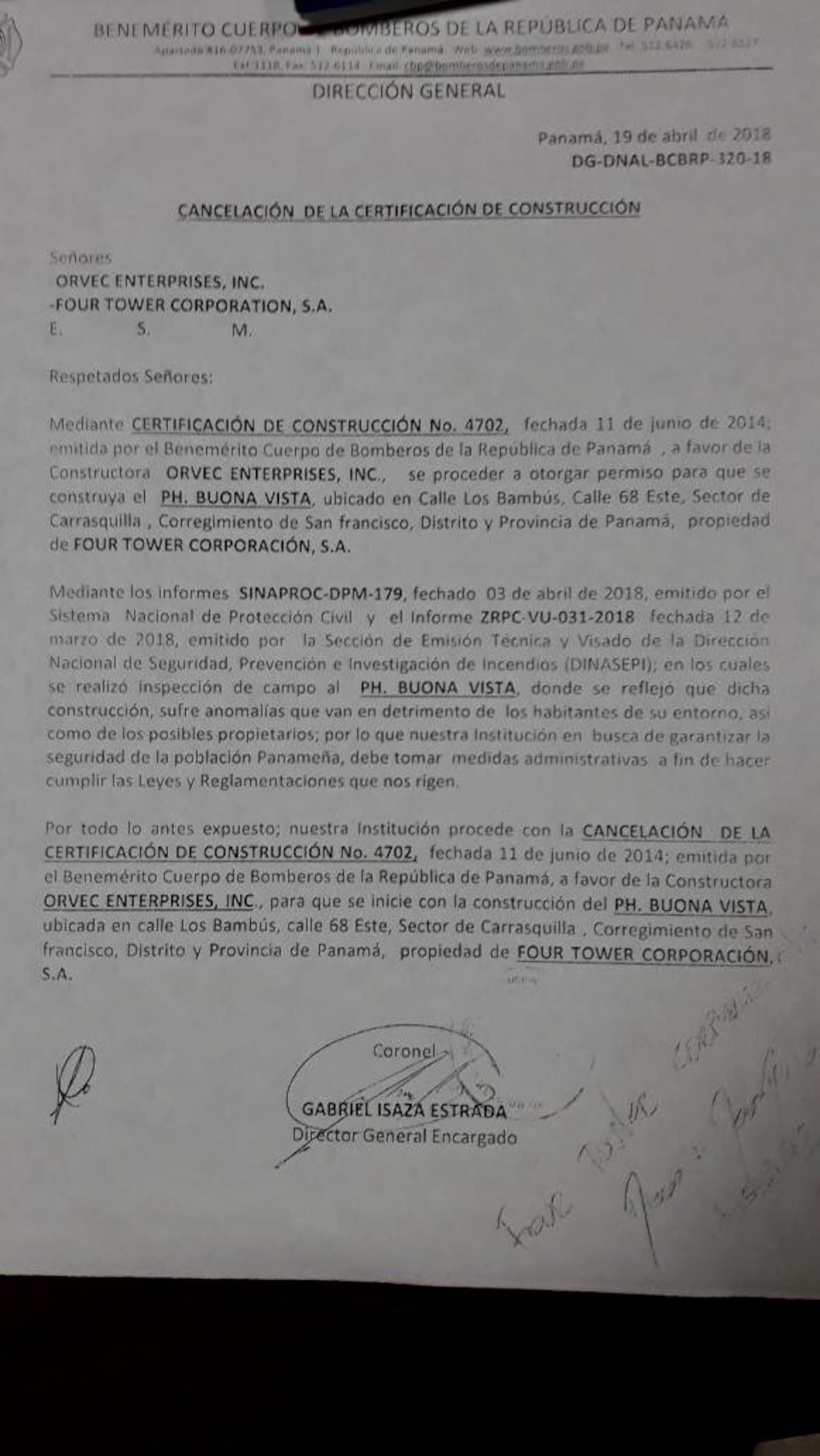 Cancelan permiso de construcción del polémico proyecto en Carrasquilla