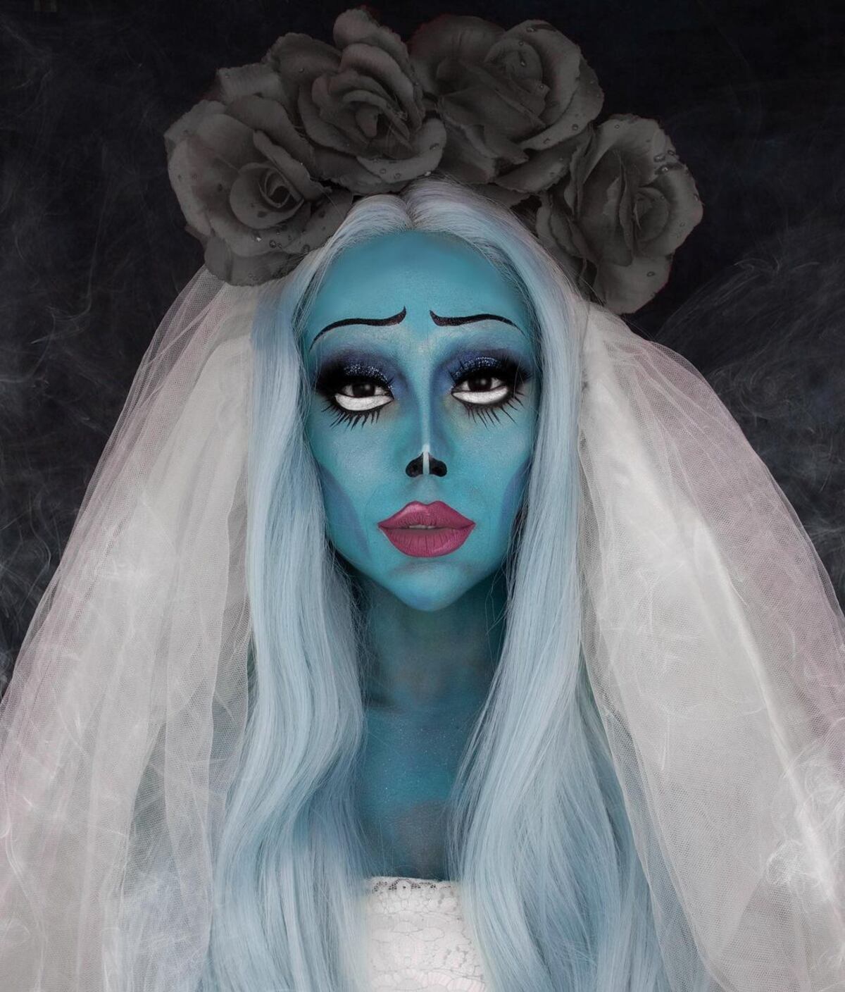 La sensación en redes. Clarissa Ábrego quedó realmente horripilante y de infarto para halloween +Video