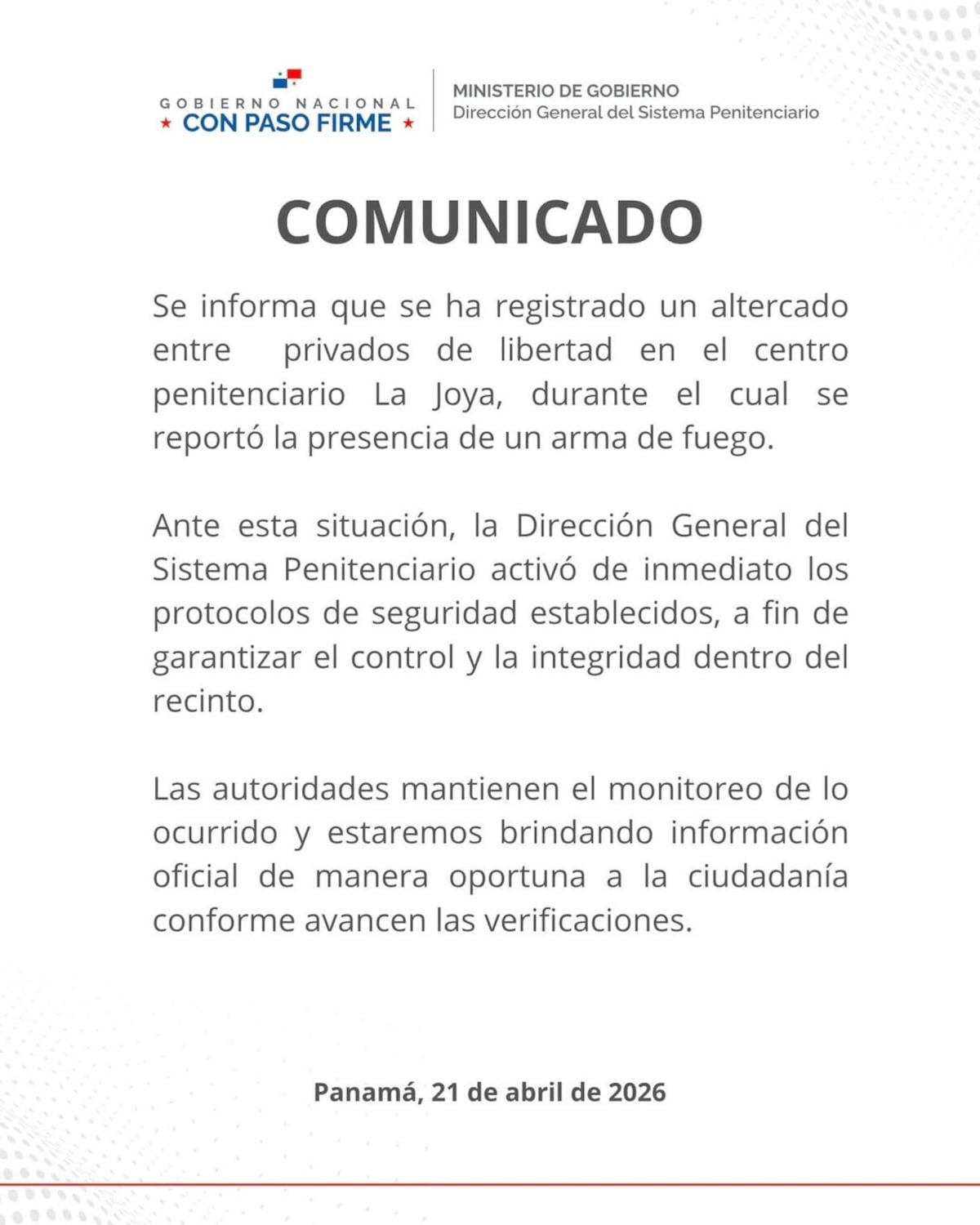 LO ÚLTIMO: ¡Caos en La Joya! Reportan enfrentamiento con arma de fuego dentro del penal