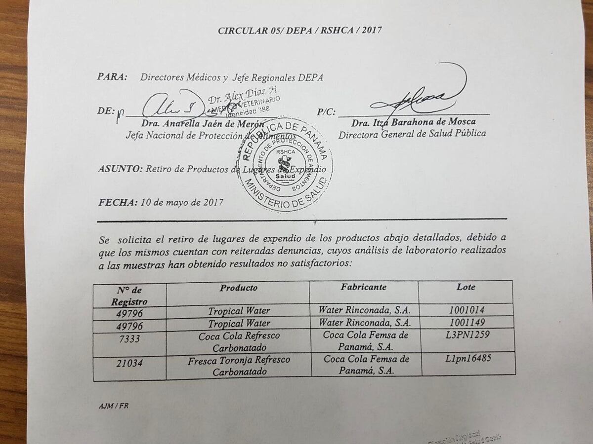 ALERTA. Minsa retira lotes de bebidas azucaradas y aguas embotelladas 