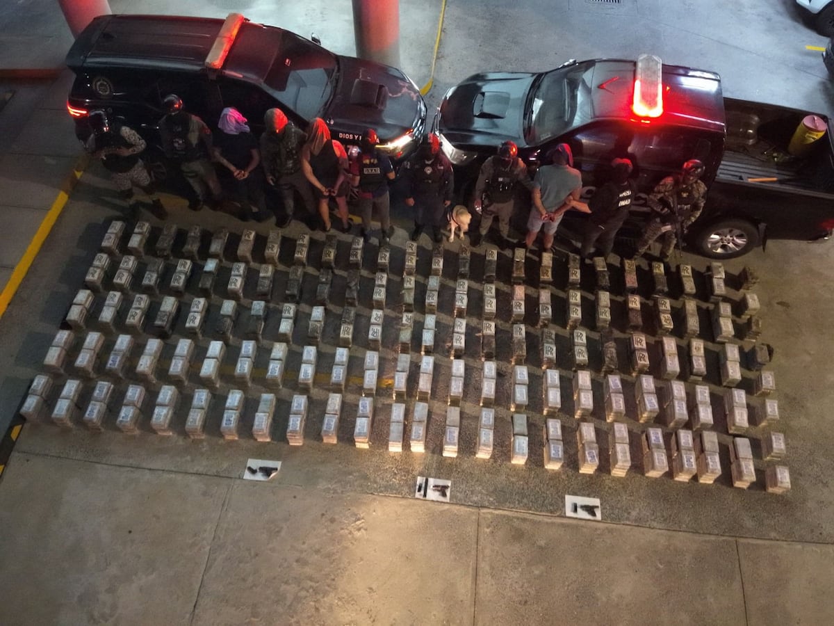 Tres sospechosos caen con armas y 1.192 paquetes de posible droga en Puerto Pilón