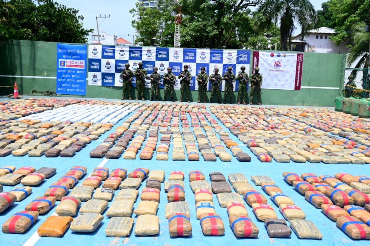 Colombia: Incautan calenta con 1746 kilos de marihuana del Clan del Golfo