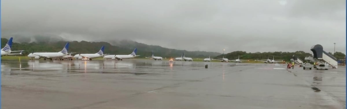 Tras tormenta, se normalizan operaciones en el Aeropuerto Internacional de Tocumen. Regresan aviones desviados