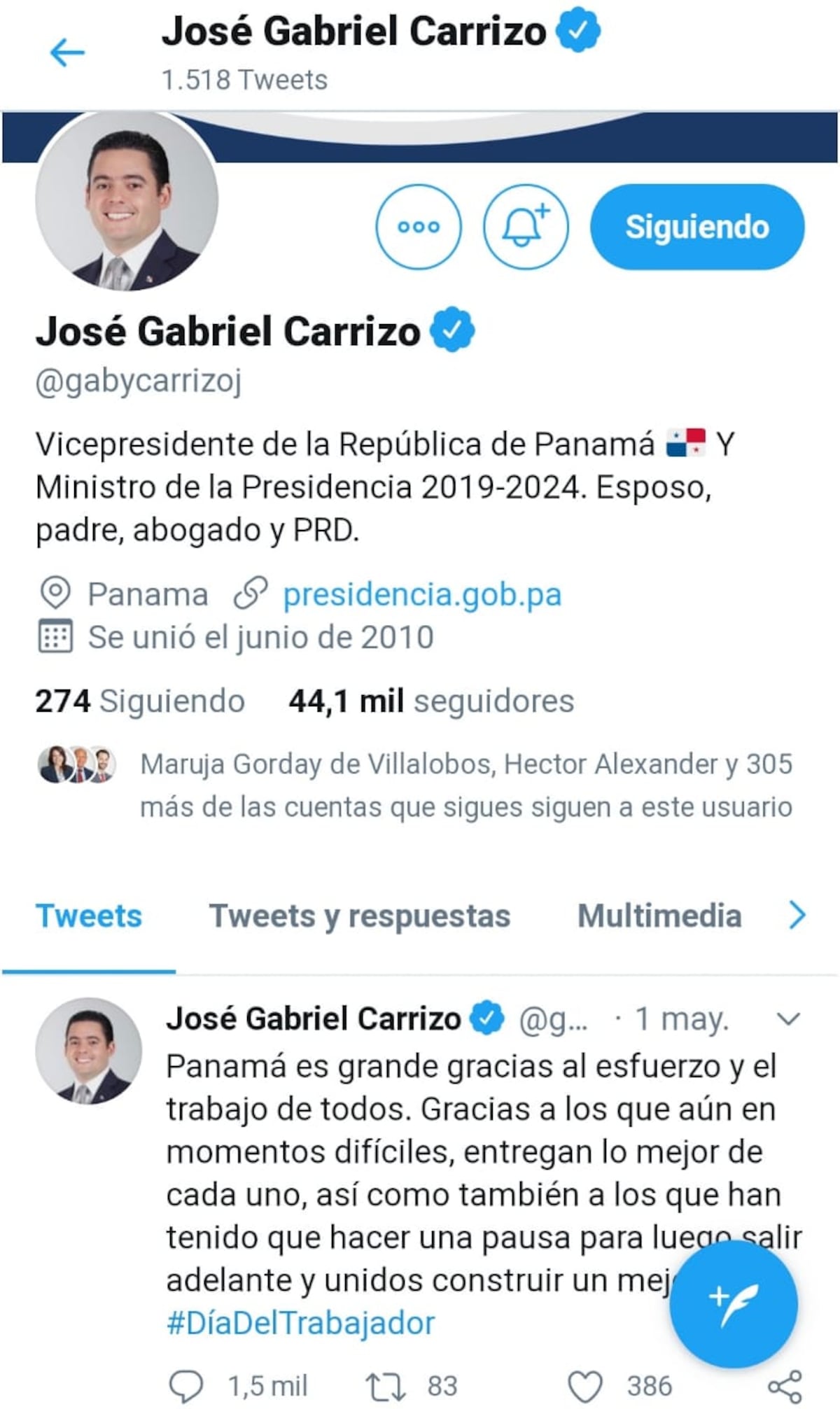 ‘Gaby’ Carrizo está desaparecido de sus redes sociales