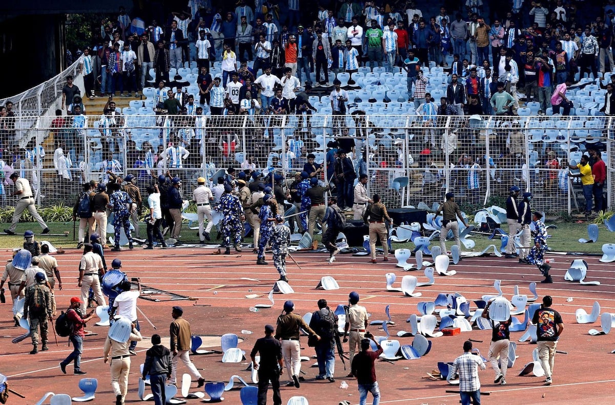 Disturbios en Calcuta durante visita de Lionel Messi a la India