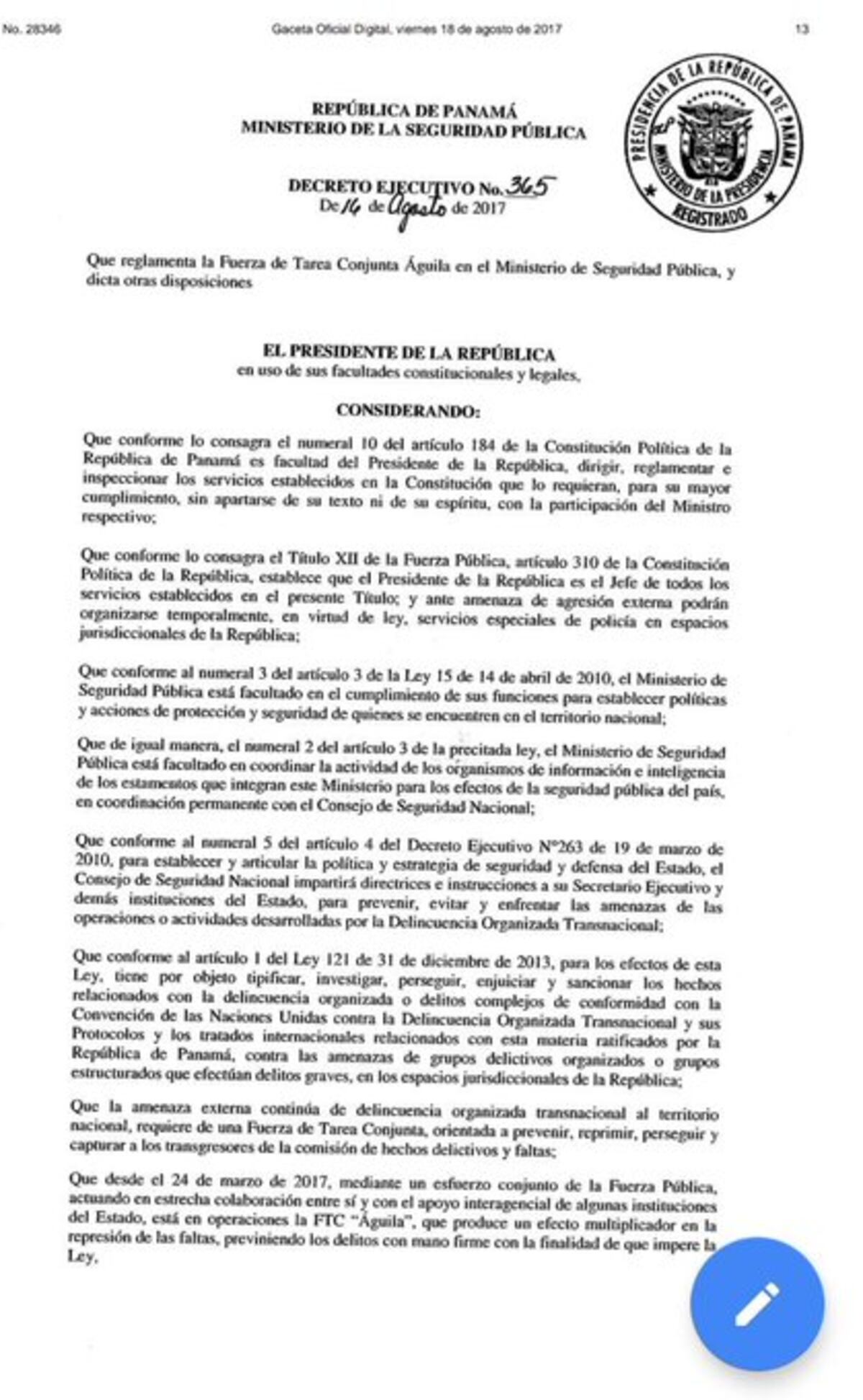 Eliminan Fuerza de Tarea Conjunta Águila en el Ministerio de Seguridad