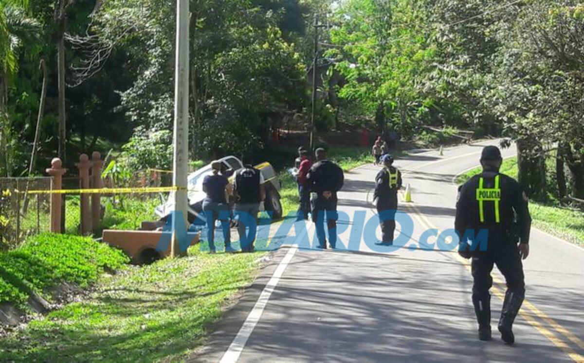 EN SUPUESTO AUTO DEL ESTADO. Fallece tras chocar contra alcantarilla en Chiriquí