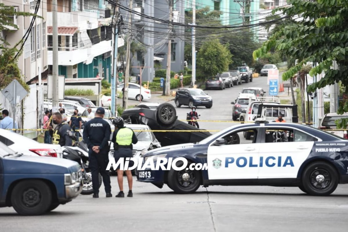 Persecución, balacera y vuelco. Asesinan a una persona en Hato Pintado
