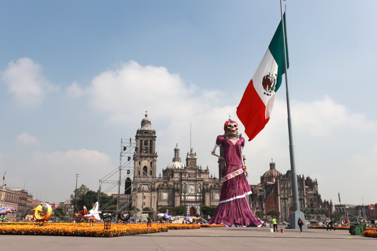 ¡Impresionante! Una catrina monumental en la Ciudad de México rompe Récord Guinness