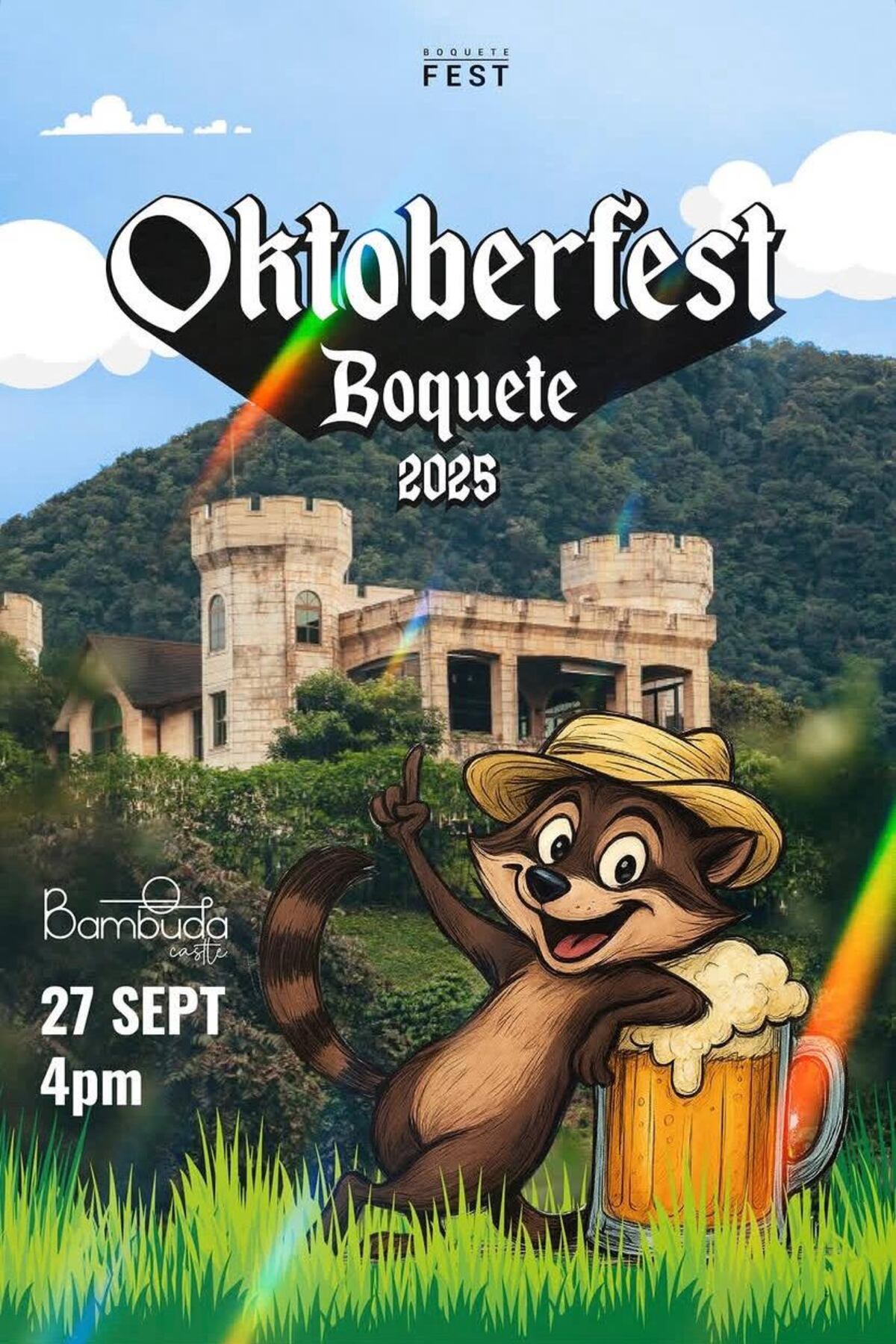 ¡La fiesta del año! Oktoberfest Boquete 2025 llega con todo al Bambuda Castle