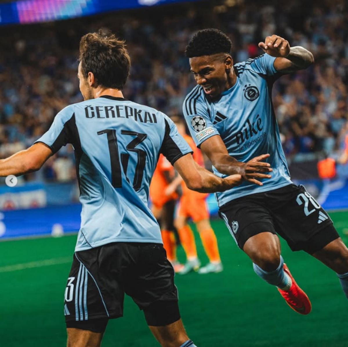 Cristian ‘Fulo’ Martínez deja huella con asistencia en empate del Slovan Bratislava