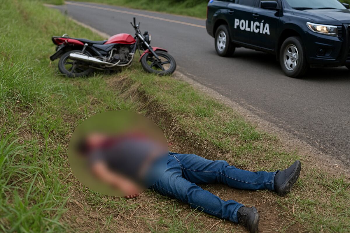 Veraguas: motorizado muere tras caer en una cuneta