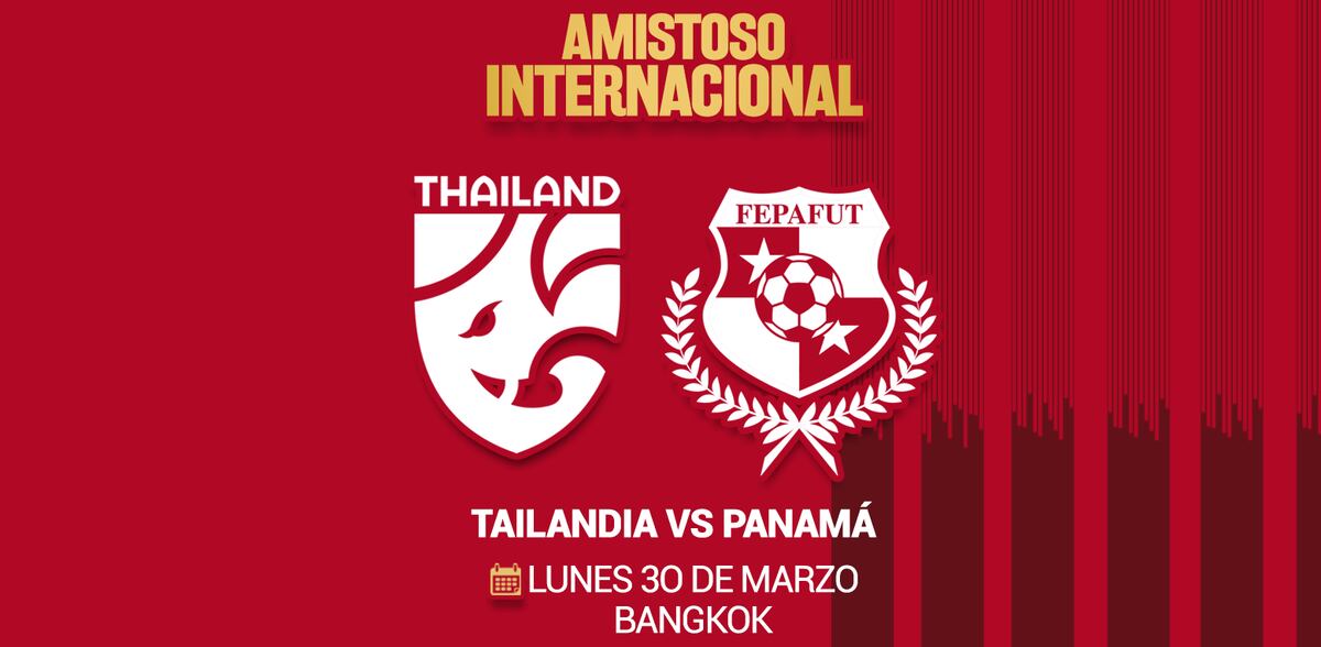 Panamá jugará contra Tailandia en la fecha FIFA del 30 de marzo
