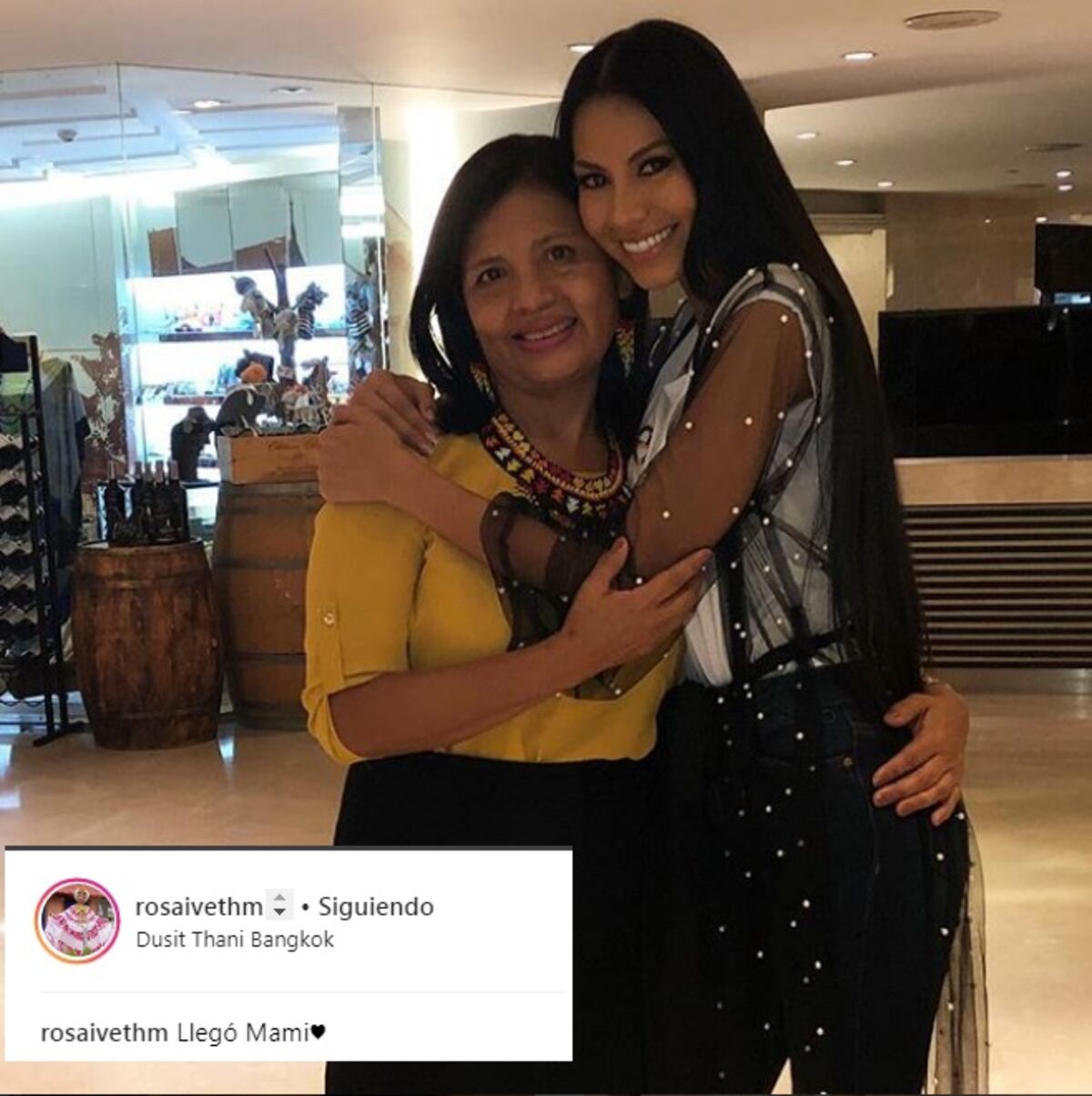 La Señorita Panamá cuenta con la presencia de sus padres en Tailandia
