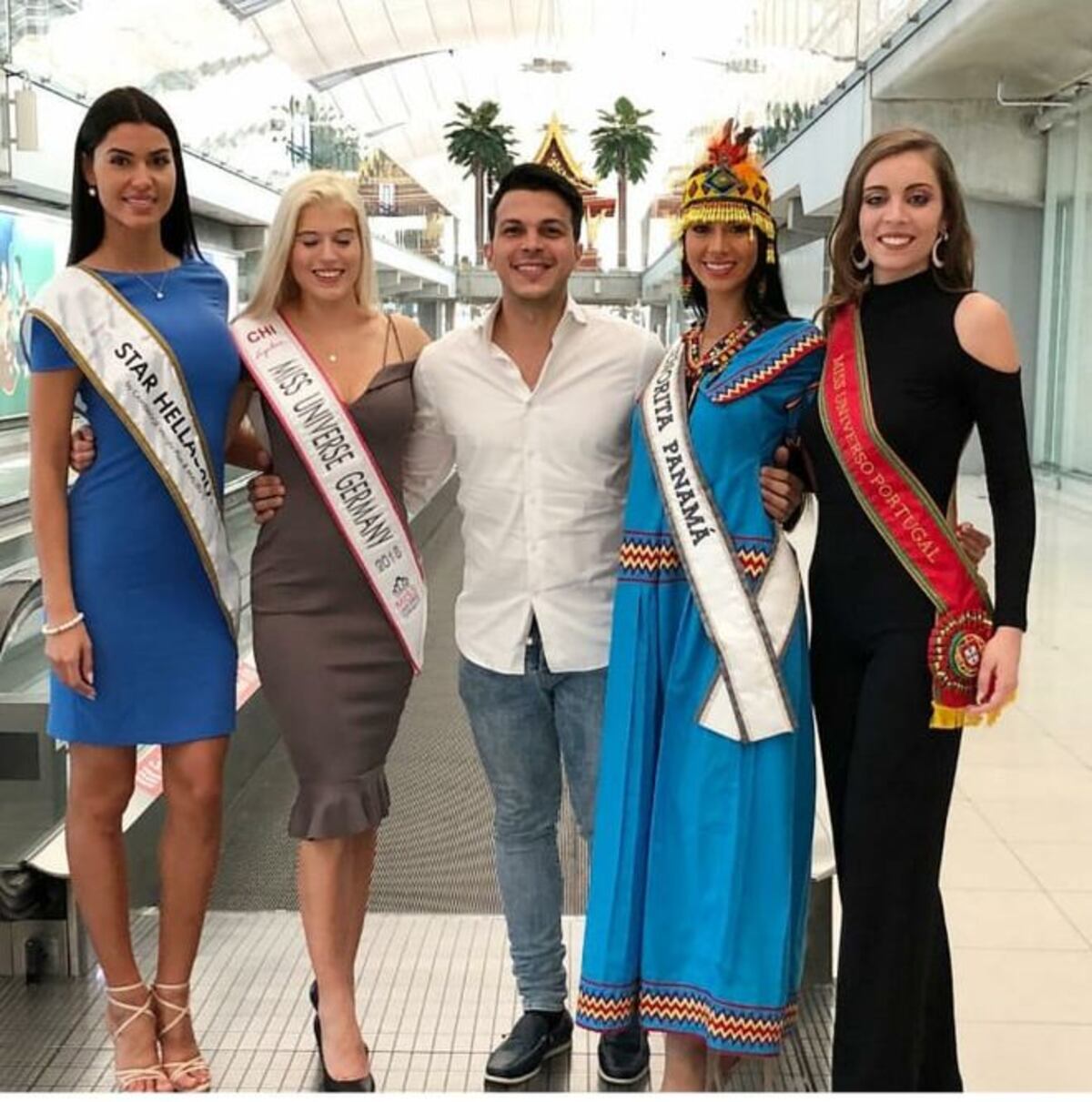Ahora sí. Rosa Montezuma ya está en el Miss Universo. Así fue su llegada