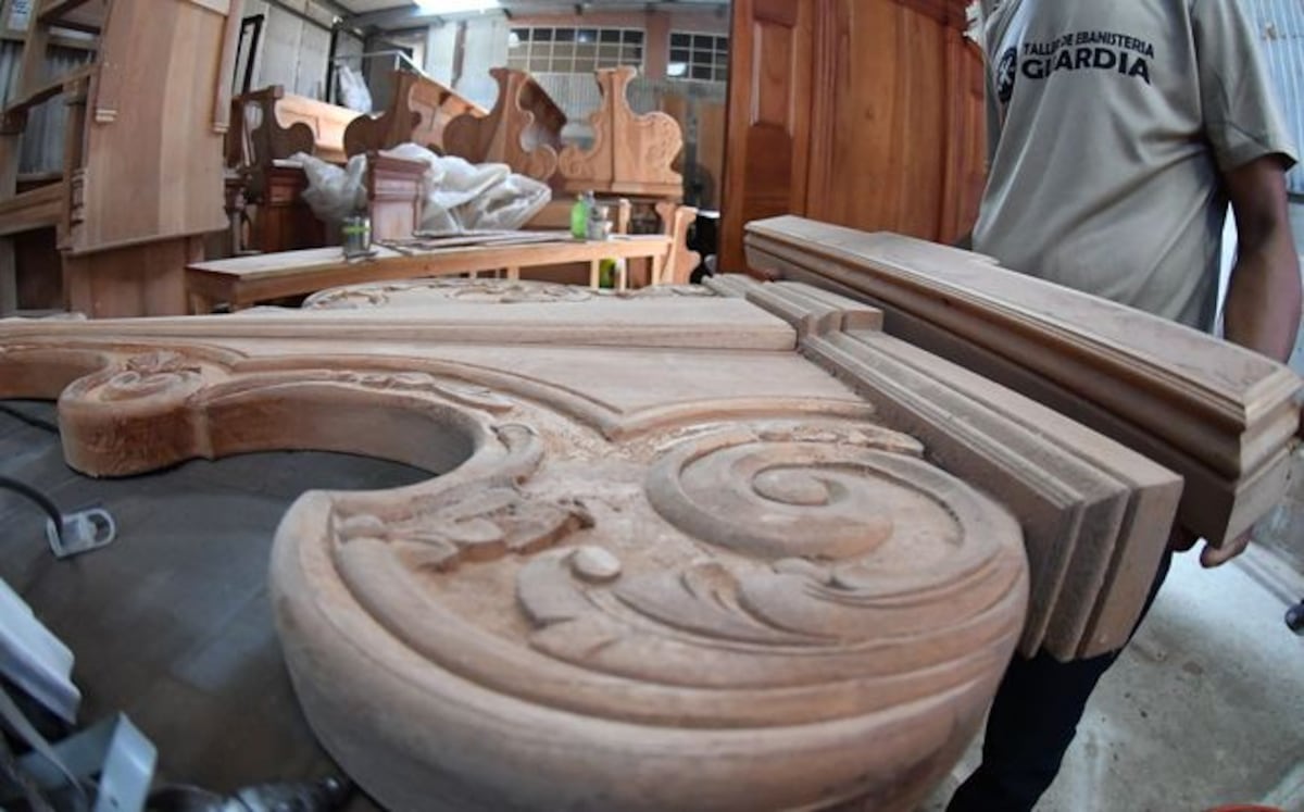 En Chame confeccionan la silla en la que el papa Francisco se sentará