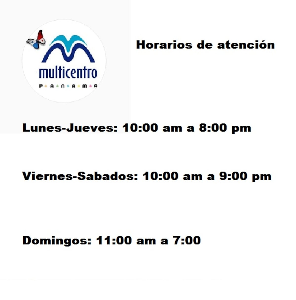 ¡TE INTERESA! Estos son los horarios decembrinos de los 'malls' de Panamá