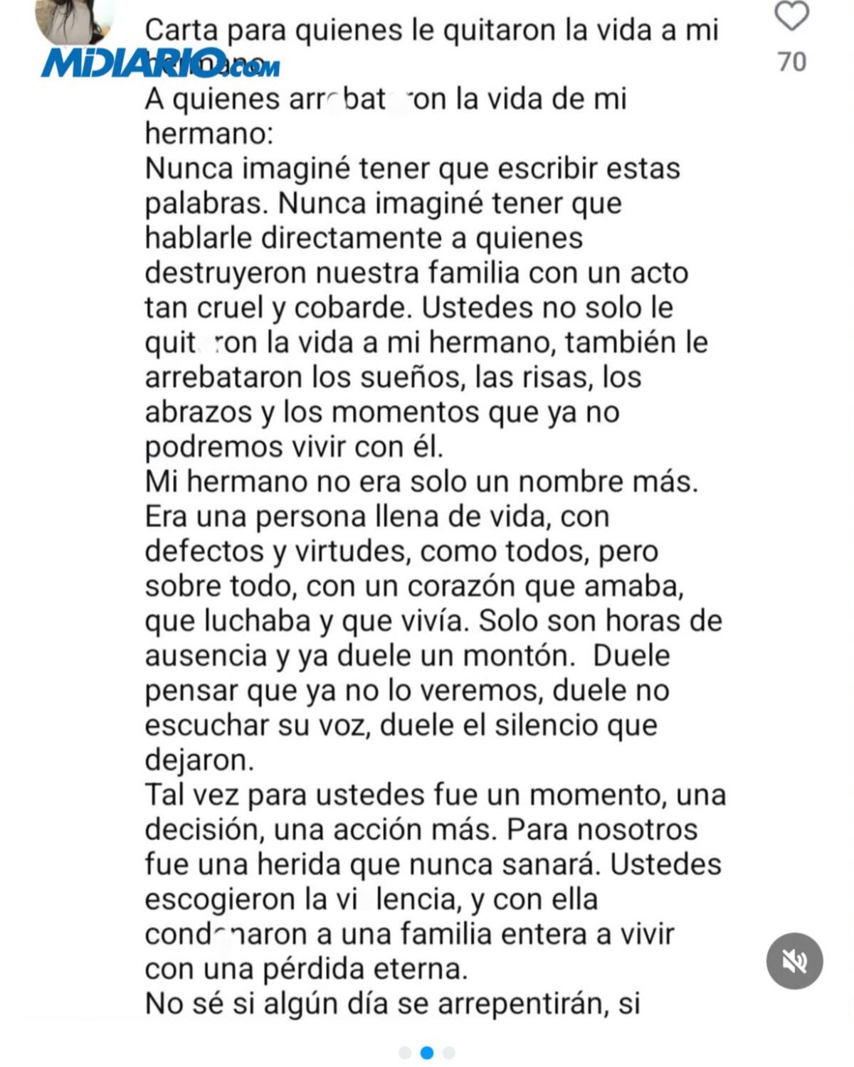 Matan a joven en Ciudad Radial y hermana manda mensaje a sicarios