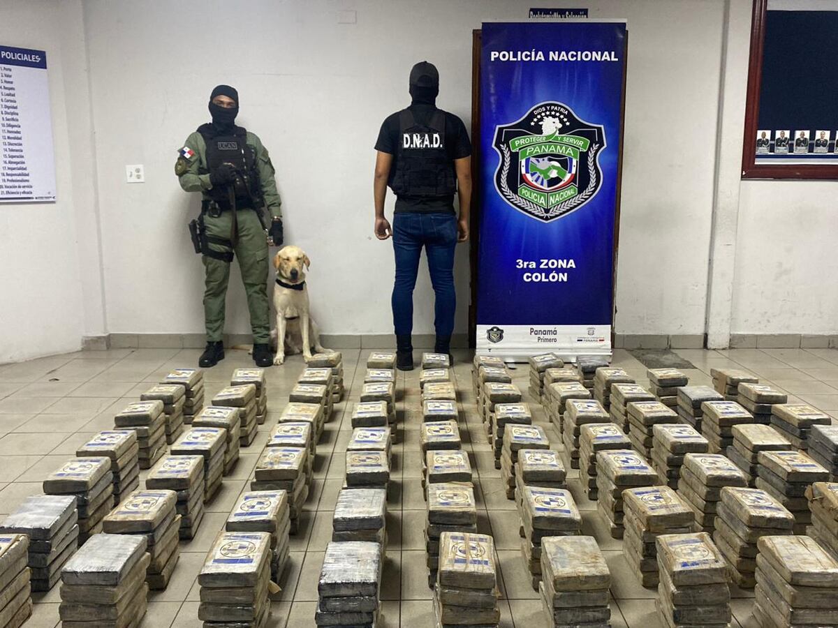 Más de 300 kilos de droga que tenía como destino La India fue incautado por la Policía Nacional en la provincia de Colón