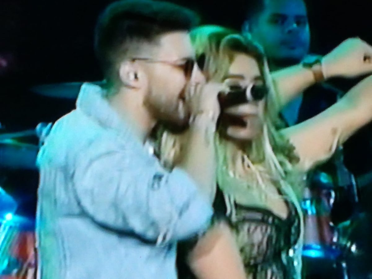 Teletón supera meta. Miguel Melfi y Andreína, del Poder del Amor, estuvieron en el cierre