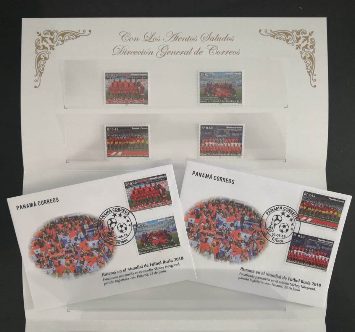 Conmemoran aniversario mundialista de Panamá con estampillas de correo
