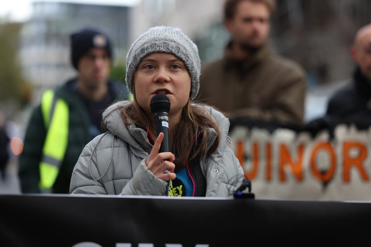 La activista medioambiental Greta Thunberg  fue detenida en una protesta en Londres
