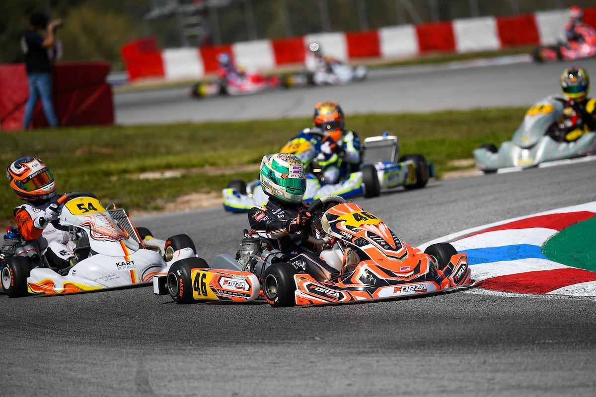 ¡Orgullo panameño en Europa! Gianmatteo Rousseau deslumbra en el Karting Europeo
