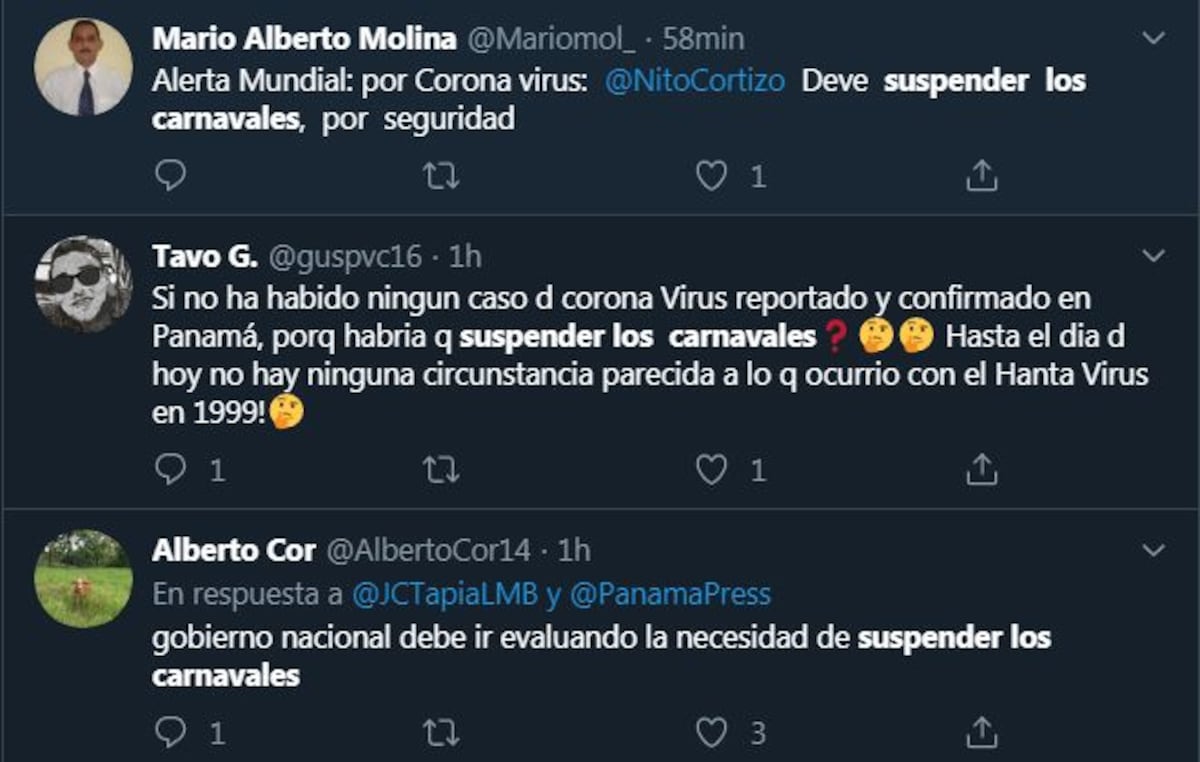 Panameños piden al Gobierno que se suspendan los Carnavales tras la alerta mundial que declaró la OMS