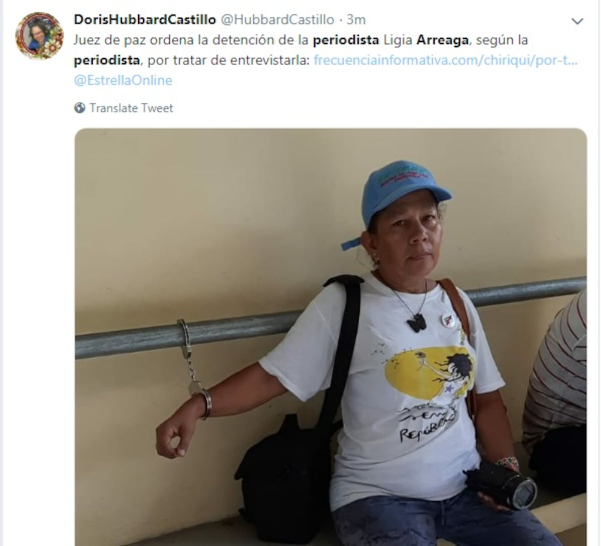 Jueza de paz de Barú detiene a periodista que cubría incidente 