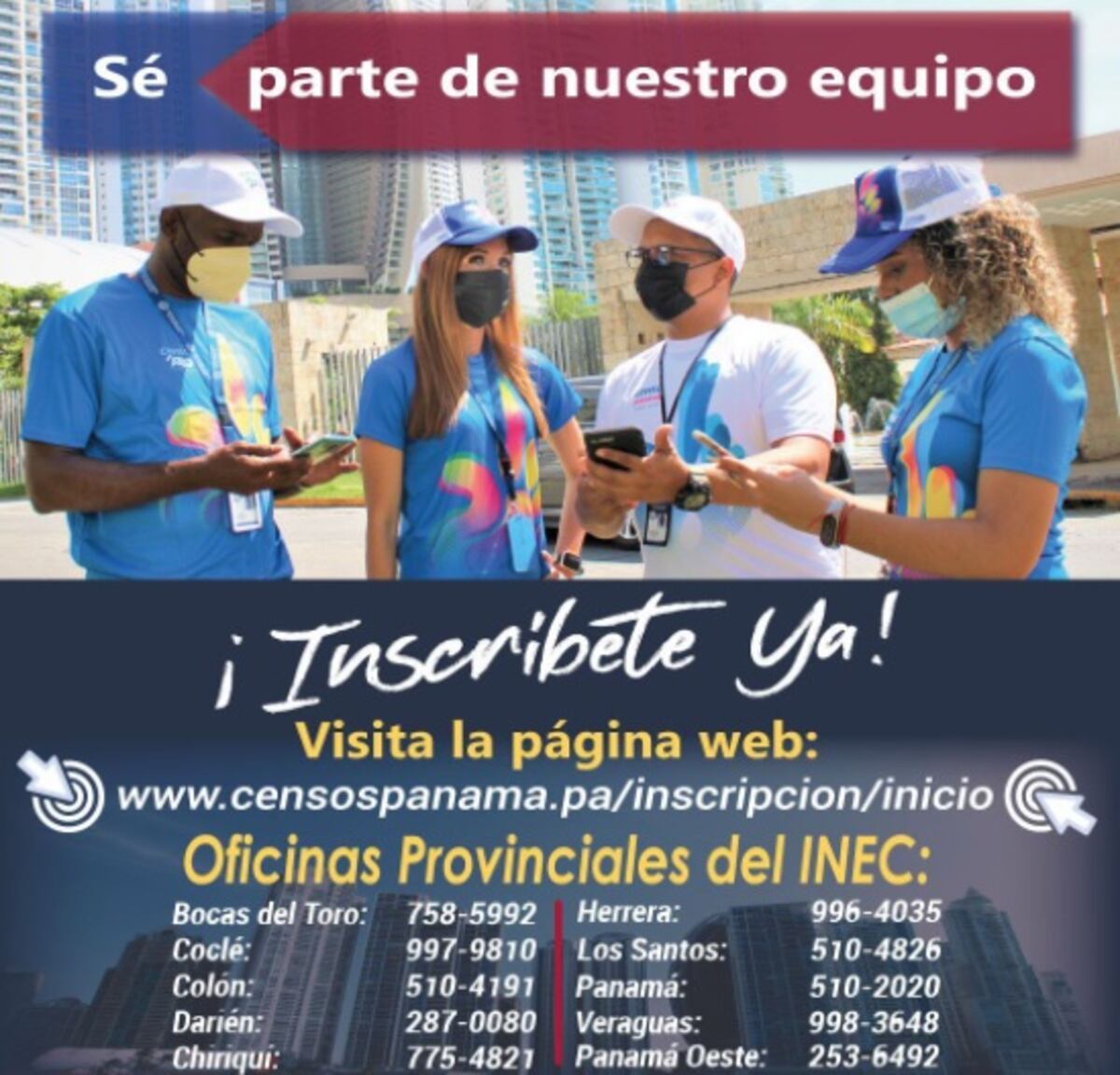 Estadística y Censo busca personal. Les diremos los requisitos