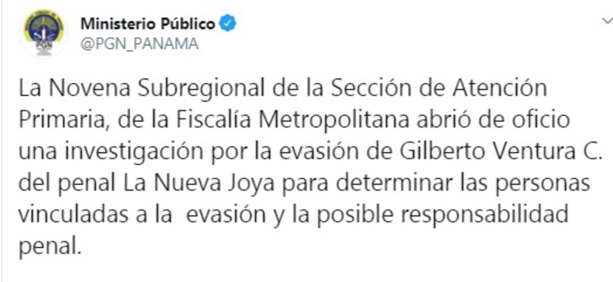 Retenes por todo el país en busca de Ventura Ceballos. Ministerio Público confirma la fuga del más buscado. Video