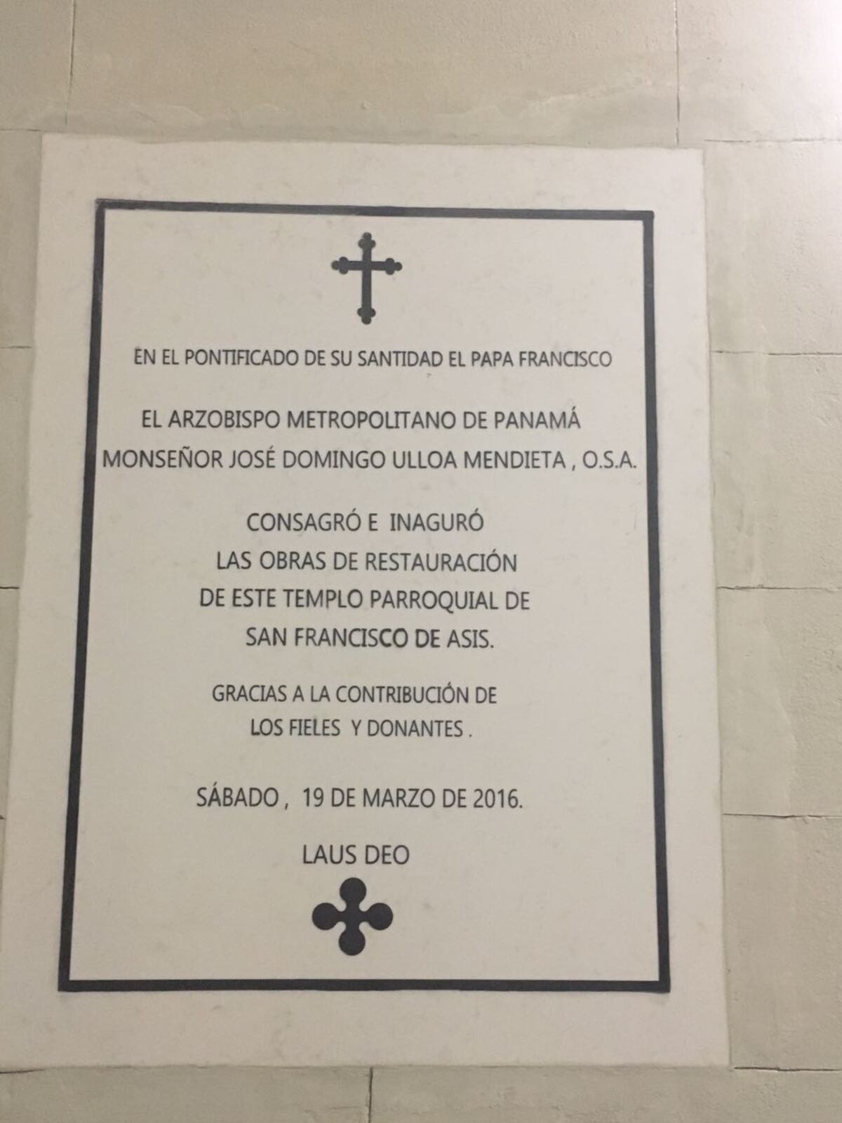 Donación de Odebrecht a la iglesia San Francisco de Asís era pura cizaña