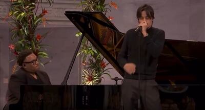 Danny Ocean llevó nostalgia y patria al Nobel de la Paz 2025