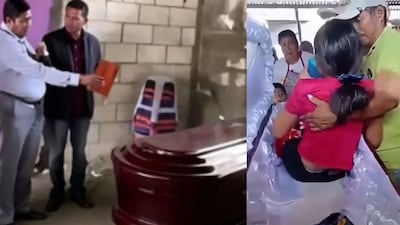 ¡La velaban y apareció viva en el ataúd! Investigan a pastor que habría fingido la muerte y resurrección de su hija de 15 años + Video