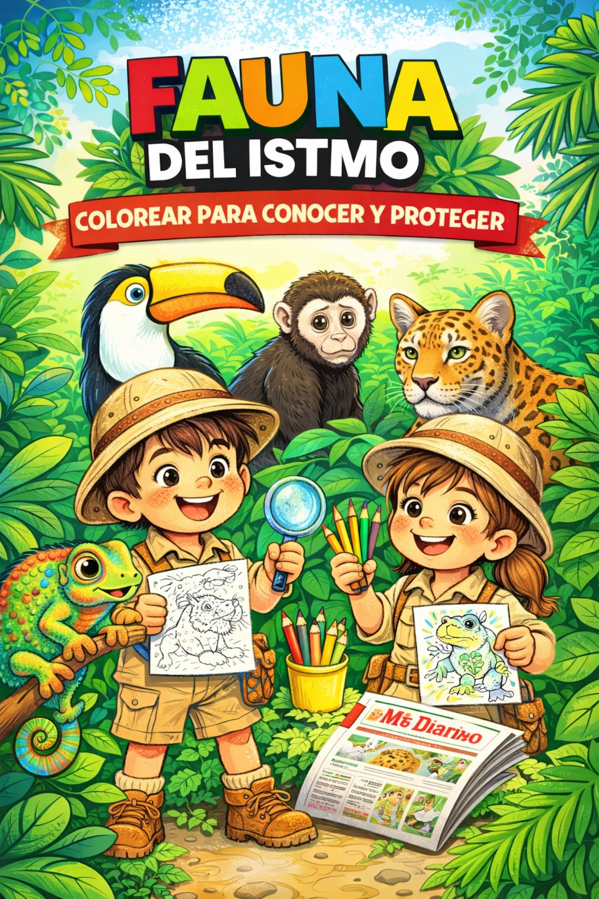 Colorear para amar la naturaleza: llegan las láminas ‘Fauna del Istmo’ de Mi Diario