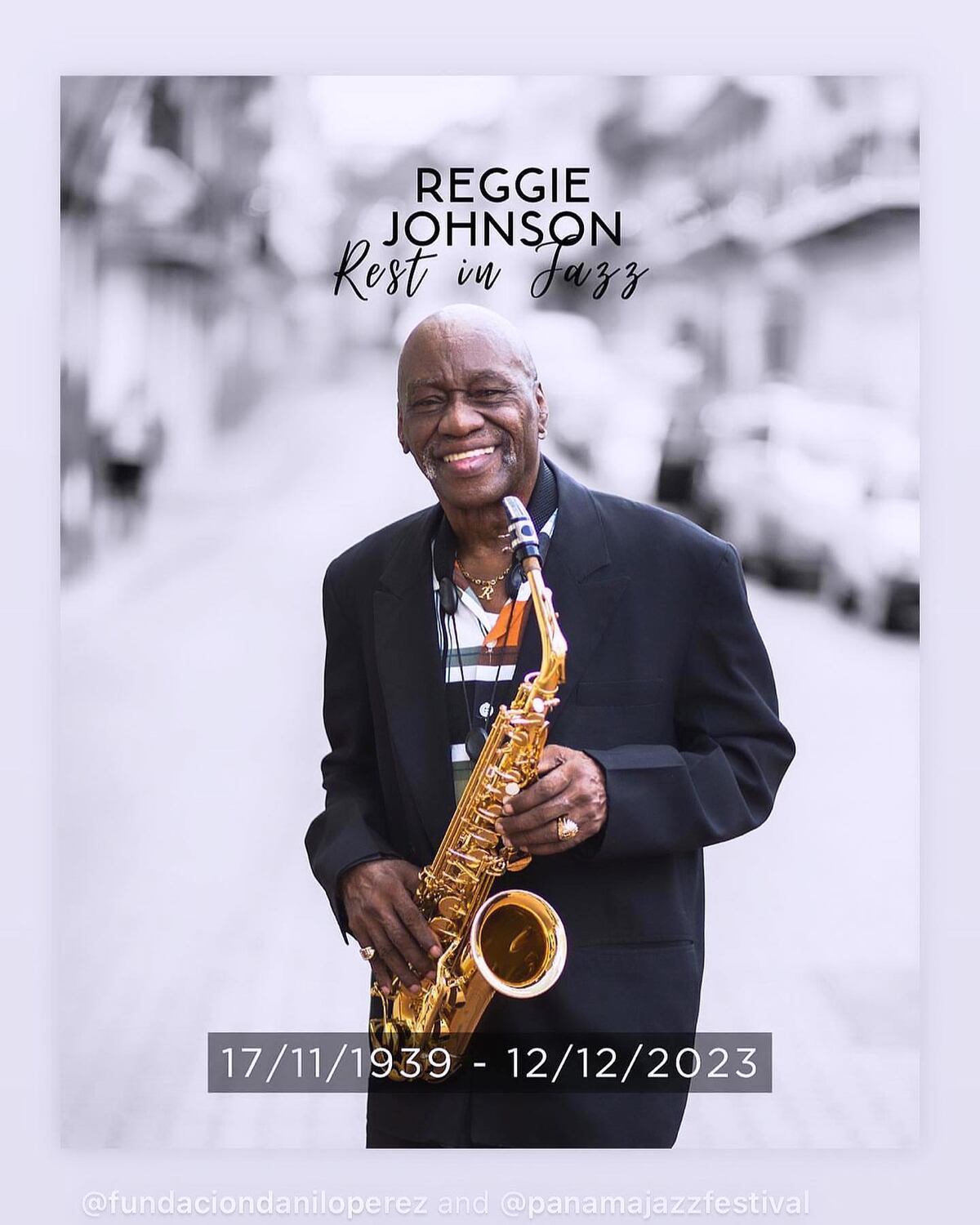 Adiós a un maestro del jazz: El Panamá Jazz Festival lamenta la pérdida de Reginald “Reggie” Johnson
