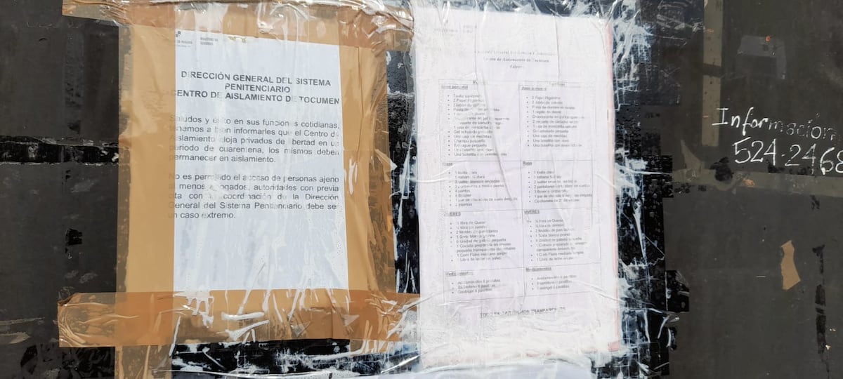 Es muy deplorable, centro transitorio de cuarentena para detenidos