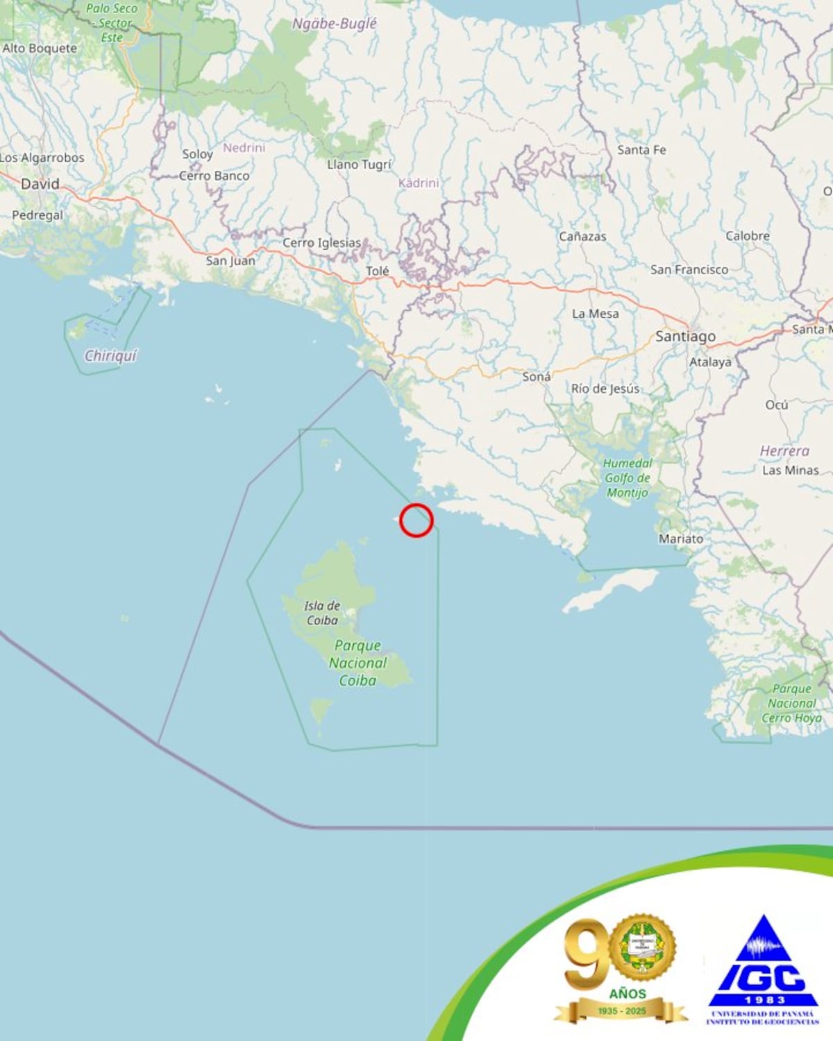 ¡Vuelve a temblar! Reportan sismo de 5.6 cerca de Coiba