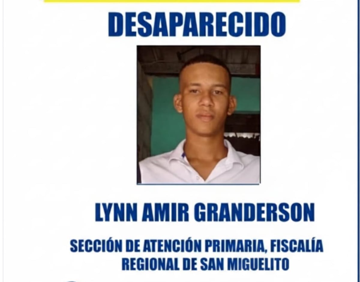 Joven de 23 años desaparece tras ir a pescar en Puerto Caimito: Fiscalía pide ayuda