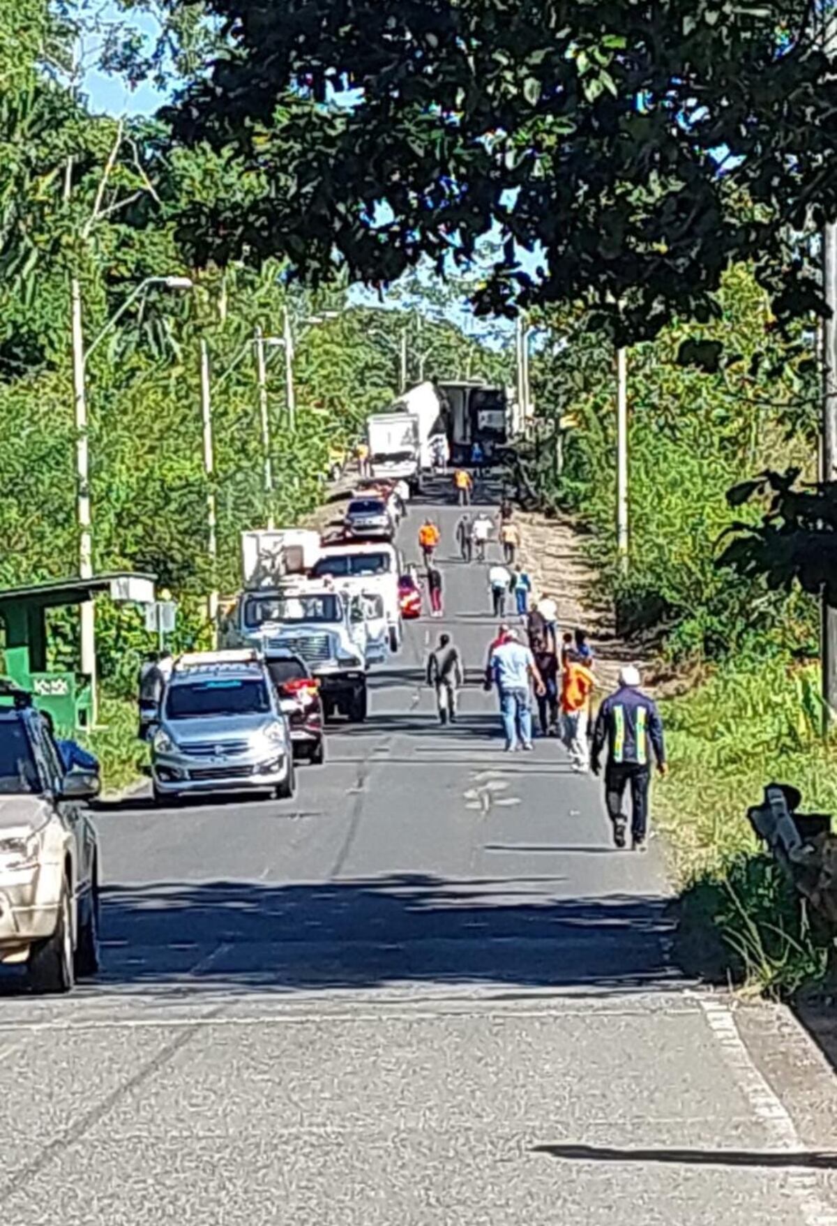 Cierre de vía en Almirante causa accidente de tránsito