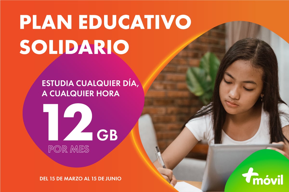 Más móvil refuerza su compromiso por la educación. Lo que deben hacer los acudientes para ser parte de este beneficio
